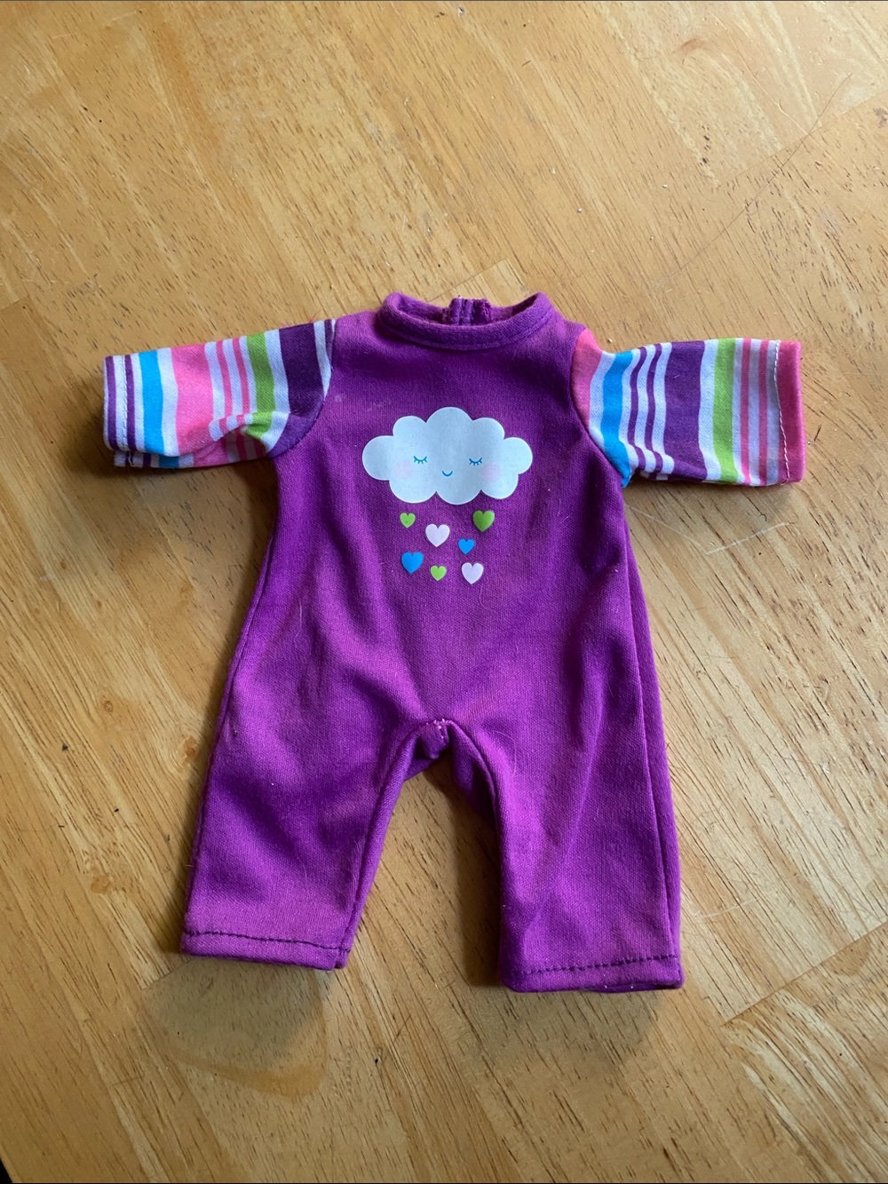 The purple baby doll romper from the My Sweet Love Baby Doll and Outfits Play Se - Picture 1 of 4